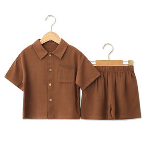 Ucuz promosyon hediye yaz bebek iki adet serin kısa kollu elastik kemer bebek kız ve erkek genel kıyafetler - Product Image 1