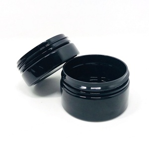 50g 60g 80g 100g Cosmetics Empty Body Skin Balm Wax Container Black <b>Plastic</b> Pet <b>Jars</b> for Hair Pomade Packaging - Product Image 2