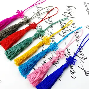 Chinese Knot Tassel Fringe Pendant DIY Craft Material Party Tassel Trim Curtains Decor Accessories Tassels Ribbon