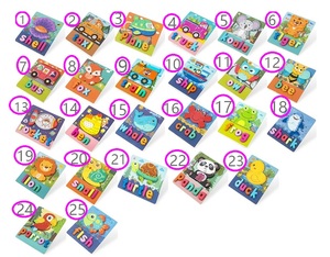 25 thiết kế trẻ em bán buôn chính tả trò chơi Montessori 3D câu đố đồ chơi bé giáo dục học tập đồ chơi bằng gỗ - Product Image 3