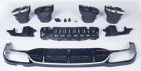 Body Kit Bumper Belakang E300 E350 W213 E63S Tuning Diffuser Belakang untuk Mercedes Benz Sport 2016 2019