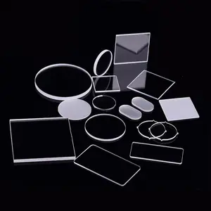 Plaques de verre à Quartz de haute qualité, disque de silice fondu, feuille de Quartz