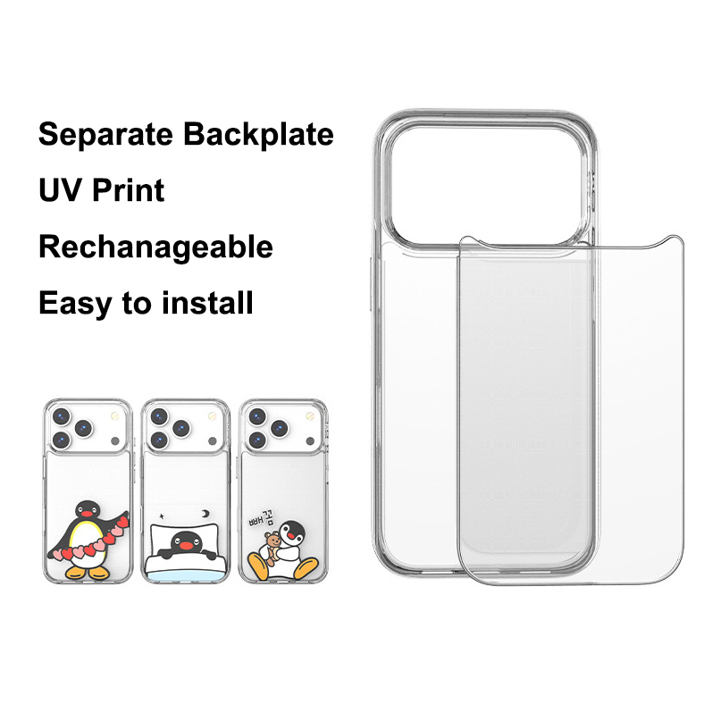 Custom UV Phone Case for iPhone 11 13 Pro Max 16e 17 18 Pro Max Detachable Back Plate Cellphone Accessories Wholesale · image 3