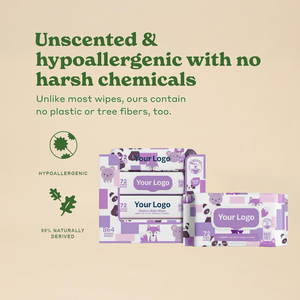Lingettes pour bébé extra épaisses non tissées à l'aloe vera et à la vitamine E, écologiques, jetables dans les toilettes, hydratantes, fabrication OEM, étiquette privée, fourniture en gros - Product Image 3
