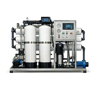 Système de purification d'eau RO personnalisé, élimination du fluorure, adoucissement et filtration, 500 L par heure, pour le traitement de l'eau en zone rurale - Product Image 2