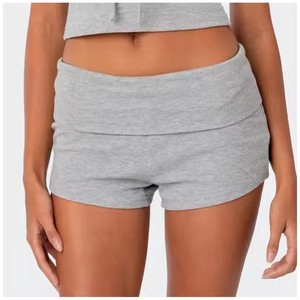 <span class=keywords><strong>Short</strong></span> léger élégant pour femmes Logo personnalisé Ceinture élastique et poches latérales <span class=keywords><strong>Short</strong></span> de jogging d'été pour femmes - Product Image 1