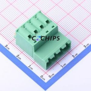 KF2EDGKDR-5.0-4P Plug-in Terminal Block P=5mm Connector ( Connector Type: Plug )( Construction: 1x4P )( Pitch: 5mm ) - Product Image 1
