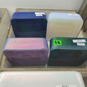 Bloc brut d'opale nébuleuse synthétique imitation aurore, matière première pour la fabrication de cabochons et la découpe de bijoux - Product Image 3