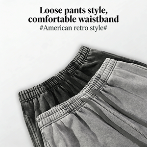 <span class=keywords><strong>Pantaloni</strong></span> della <span class=keywords><strong>Tuta</strong></span> Invernali Pesanti 500g Foderati in Pile Ispessiti con Risvolto Vendita all'Ingrosso Motivi Stampati Personalizzati per Abbigliamento Sportivo Maschile - Product Image 3