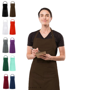 FunChaos Lot <span class=keywords><strong>de</strong></span> 2 tabliers <span class=keywords><strong>de</strong></span> cuisine grande taille résistants à l'eau, rose, unisexe, 2 poches, pour cuisinier, barbecue, travail, professionnel, serveur, <span class=keywords><strong>peintre</strong></span> - Product Image 2