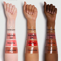 Vente chaude Top Vente en gros cosmétiques végétaliens rose clair nu brillant à lèvres vendeur logo personnalisé brillant à lèvres marque privée brillant à lèvres