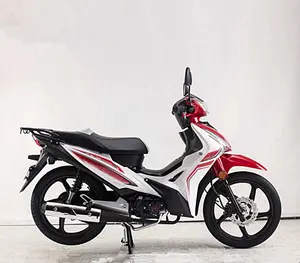 ZFMOTO 125CC frein à tambour électrique et démarreur à roue en alliage avec porte-bagages central porte-bagages arrière avec grand repose-pied