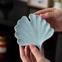 Porte-encens en feuille de ginkgo haut de gamme résistant à la poussière et brûleur d'encens d'intérieur & décoration de table à thé