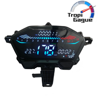 Untuk Honda Click 125 V2/v3 Click150 Versi LED Biru Es Speedometer Digital Lengkap Tachometer Digital LED