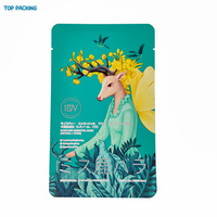 Sachet de masque facial en feuille d'aluminium de 15ml personnalisé petit emballage pochette pour les cosmétiques