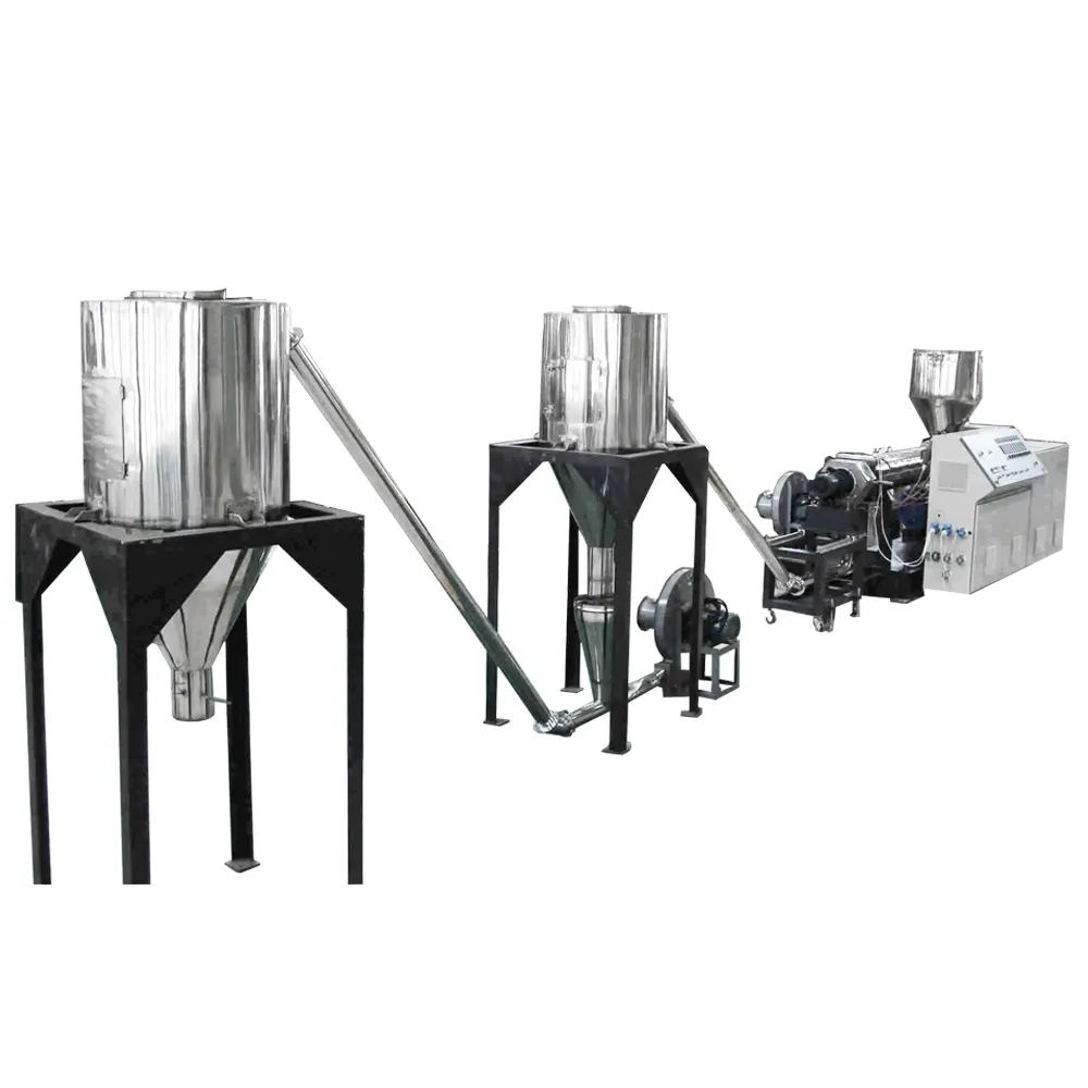 Rigid PVC transparent pelletizing machine for PVC bottle PVC special package material by parallel conic twin screw extruders