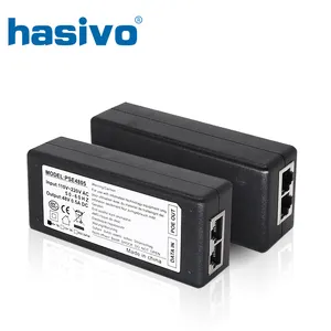 Pasif 48v PoE 10/100M veya 100/1000M 30watt POE enjektörü Ethernet güç 48v PoE IP kamera telefonu kablosuz erişim noktası