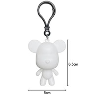 Porte-clés ourson fluide fait main DIY Porte-clés Spaceman fluide Artisanat en résine