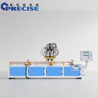 Machine de perçage CNC manuelle simple pour serrures et charnières de portes, avec fonction de retournement, pour usine de portes en bois (OEM)
