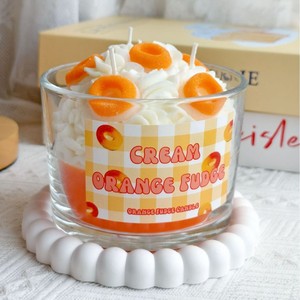 Simulation Fruit Dessert Scented Candle Glass <b>Cup</b> Cream Topping Candle Holiday Birthday Gift Ornament - Product Image 6