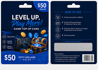 Carte cadeau de jeu personnalisée imprimée, carte de recharge, carte à gratter avec code-barres et code QR pour jeux de rôle