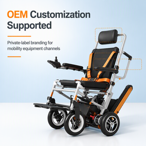 <span class=keywords><strong>Fauteuil</strong></span> <span class=keywords><strong>roulant</strong></span> électrique pour escaliers, quatre roues, moteur 150W*2, batterie lithium 24V, chaise électrique pour escaliers en alliage d'aluminium - Product Image 6