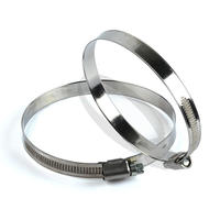 Collier de serrage réglable en acier inoxydable de type allemand pour tuyau à vis sans fin