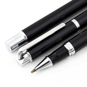 High Quality 1.0 mm Black Metal Ballpoint <b>Pen</b> with Custom Logo Stainless Steel for Business for Gifts - Product Image 5