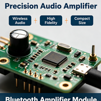 Bluetooth Ses Amplifikatör Modülü Çift Kanallı Dijital Güç Amplifikatörü Kartı Mini Stereo Bluetooth Amplifikatör Modülü Hoparlör için