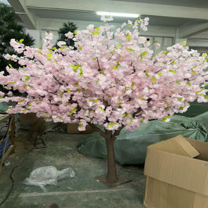 Promotion : Arbre artificiel géant de <span class=keywords><strong>cerisier</strong></span> en fleurs, taille personnalisée, fausse Sakura pour aménagement paysager de centres de villégiature, parcs, rues et places commerciales - Product Image 4