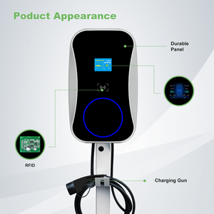 Cargador de Vehículos Eléctricos (VE) para Hogar y Comercio, 7kW 11kW 22kW, Tipo 1 Tipo 2, Estación de <span class=keywords><strong>Carga</strong></span> de Pared con Control Inteligente por Aplicación y Acceso RFID - Product Image 3