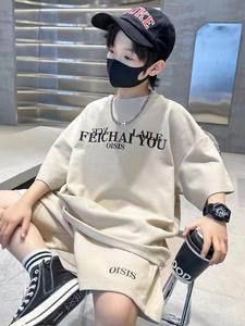 लड़कों के लिए ग्रीष्मकालीन खेल सूट के नए कपड़े सेट, शर्ट शॉर्ट्स 2 पीसी बच्चों के कपड़े पहने - Product Image 6