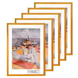 Aluminum <strong>Frame</strong> Wall <strong>Mount</strong> <strong>A2</strong> A3 A4 Metal Photo <strong>Frame</strong> <strong>with</strong> Plexiglass Backing for Hanging Poster Artworks Photos - Product Image 1