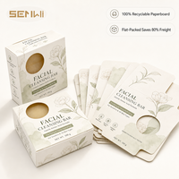 Boîte à savon personnalisée en kraft naturel avec fenêtre découpée, carton pliable recyclable pour emballage de barres nettoyantes à froid et de shampoings