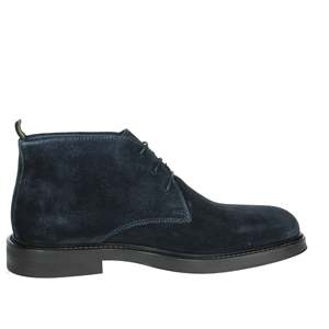 Bottines à lacets pour homme, bleu, taille 45, daim, mode décontractée - Product Image 4