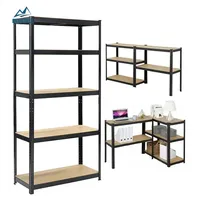 Étagères de stockage d'entrepôt durables, étagères métalliques, étagères de rangement en acier galvanisé pour la maison, étagères de magasin