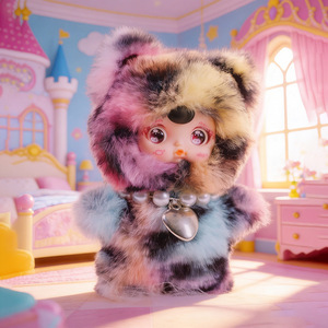 Unspeakable Meow <b>Plush</b> Keychain 6-Pack Cute Doll Toy For Youth Birthday Gift - Product Image 4