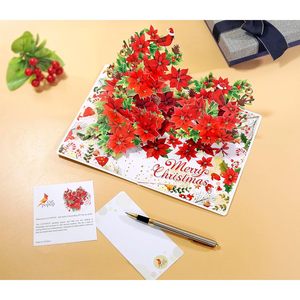 Pop up Christmas Cards 6x8 Inch 3D Greeting Cards Holiday Festival <b>Paper</b> Cards with <b>Gloss</b> Lamination Digital Printing 4-color - Product Image 6