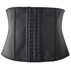 Retail Focused 28cm Black <b>waist</b> <b>cincher</b> with 9 Bones, adjustable hook closure 21734-28cm-27 14Hook - Product Image 4