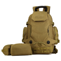 Sac à dos tactique imperméable de haute qualité, grand format, pour l'extérieur, avec pochettes détachables Molle, pour la randonnée et le camping, résistant, 45L