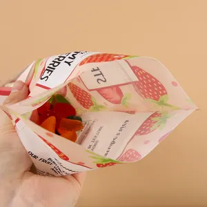 Diseño de embalaje de dulces Bolsas a prueba de olores Almacenamiento de alimentos resellable 340g 12OZ Bolsas de aperitivos Embalaje de plástico Bolsas de Mylar