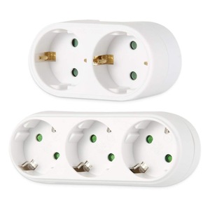 เต้ารับติดผนังกระจกนิรภัยคุณภาพสูง ได้รับการรับรองมาตรฐาน CE ROHS แบบยุโรปคู่ พร้อมปลั๊ก 3 ช่องมาตรฐาน EU - Product Image 4