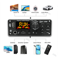 Placa Decodificadora MP3 con Amplificador de 80W (2*40W) para CC 8V-24V, Reproductor MP3 con Módulo USB V5.0, Radio FM, AUX, Grabación y Altavoz de Plástico