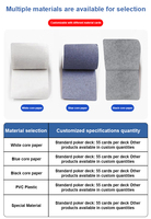 Cartes de poker spécialisées pour les compétitions - Cartes de poker en PVC double face givrées, imperméables, anti-falsification, lavables, à grand format