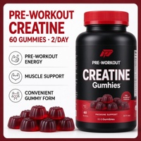 Gummies de Créatine Monohydrate Pré-Entraînement OEM ODM Marque Privée Vente en Gros Croissance Musculaire Énergie 60 Gummies pour Protéines