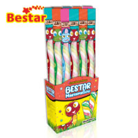BESATR Usine de confiserie de Shantou, guimauves en bâtonnets longs de 16g, guimauves en forme de serpent, bonbons doux pour enfants, sucre de barbe à papa