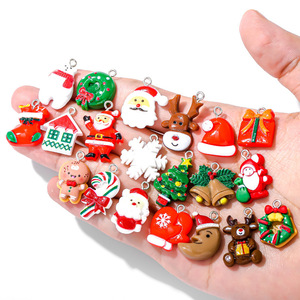 Nueva Serie de Resina Navideña, Santa Claus, Árbol de Navidad, Accesorios de Decoración DIY, Accesorios de Año Nuevo W230 - Product Image 1