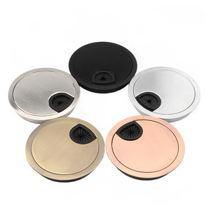 Boîte de passage de câbles en alliage de zinc au design minimaliste moderne pour bureau d'ordinateur et <span class=keywords><strong>meuble</strong></span> <span class=keywords><strong>TV</strong></span>, avec <span class=keywords><strong>cache</strong></span>-trou de câble et diverses spécifications - Product Image 5