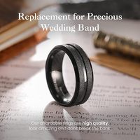 Vente directe d'usine, anneaux en tungstène plaqués or 18 carats sablés 8 mm, anneaux de mariage romantiques pour hommes, gravés au laser « Je t'aime »