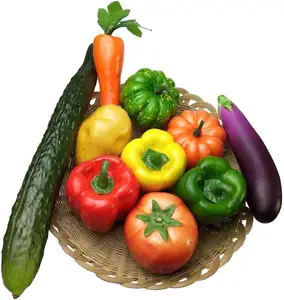 कृत्रिम सब्जियां सिमुलेशन सब्जियां रसोई घर सजावट रसोई घर सजावट यथार्थवादी नकली सब्जियां सजावट सेट
